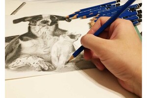 まるで写真のような鉛筆アート