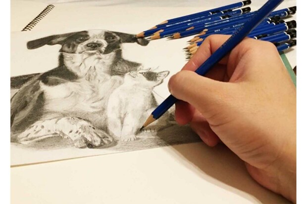まるで写真のような鉛筆アート