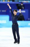 フィギュアスケート男子シングルで銀メダルを獲得した鍵山優真(JMPA代表撮影・2022年北京五輪)