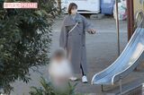 12月25日、自宅近所の公園に娘を連れて現れた篠田麻里子