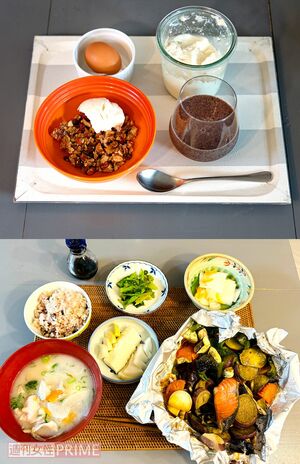 ソネさんのある日の食事メニュー