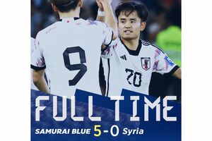 サッカー日本代表　X公式アカウントより