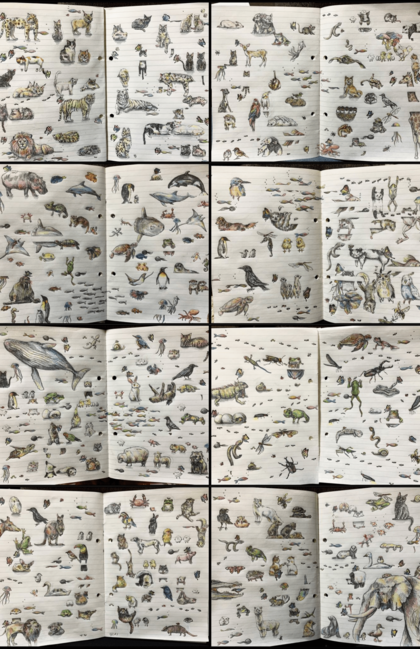 これまでに描いたイラストの一部