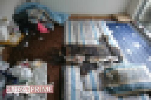 40代男性の孤独死の現場（写真提供／高橋大輔さん ＊編集部でボカシを入れています）