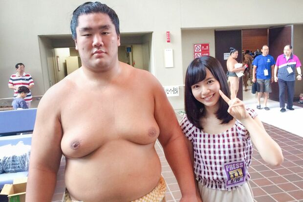 注目の力士・輝関と