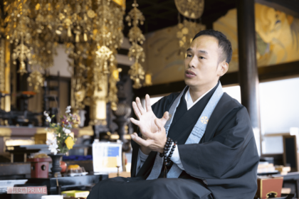 大阪・専念寺住職、籔本正啓さん（撮影／矢島泰輔）