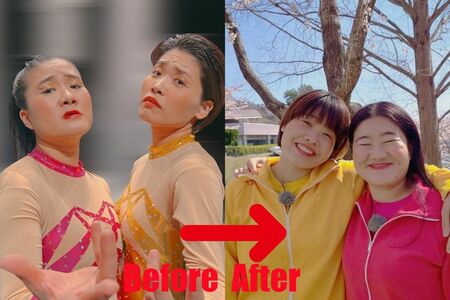 コンビ仲良くリバウンドしてしまったガンバレルーヤ。よしこは、体脂肪率がダイエット前より高い46％に（共に公式インスタグラムより）