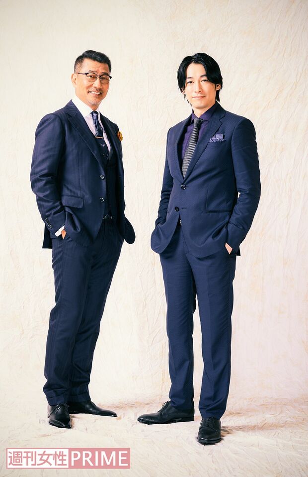 中井貴一とディーン・フジオカ　撮影／高梨俊浩