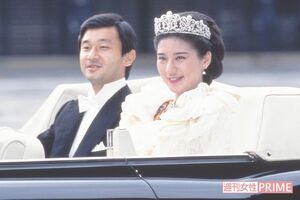 約19万人が沿道に集まったご結婚の祝賀パレード('93年6月9日)