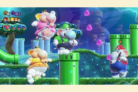 今回はマリオたちがゾウに変身する（画像は任天堂公式サイトより）