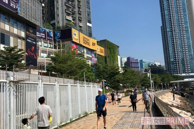 香港市内筌湾地区（山本さん提供写真）