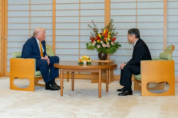 会見ではスポーツや世界情勢など幅広い話題で話が弾んだ（宮内庁提供写真）