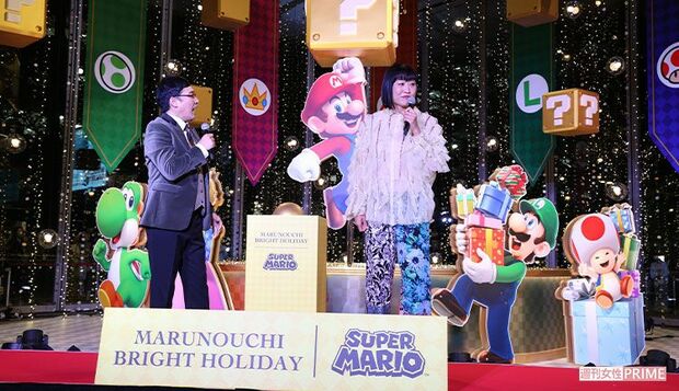 スーパーマリオのイルミネーション点灯式（2024年）