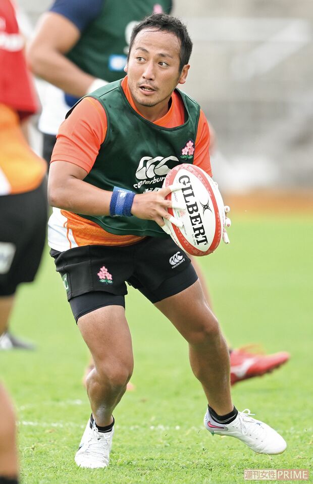 流大（30）副主将、スクラムハーフ、東京サントリーサンゴリアス、166cm（撮影／渡邉智裕）