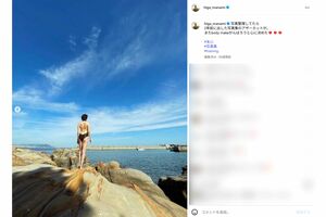 写真集では大胆な水着姿を披露した（本人インスタグラムより）