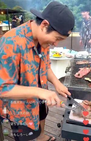 8月7日にゲリラ配信されたTiktokライブ（ジャニーズWEST公式Tiktokより）