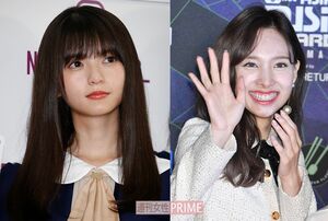 （写真左から）乃木坂46の齋藤飛鳥、TWICEのナヨン
