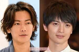 （左から）佐藤健、Kis-My-Ft2・玉森裕太