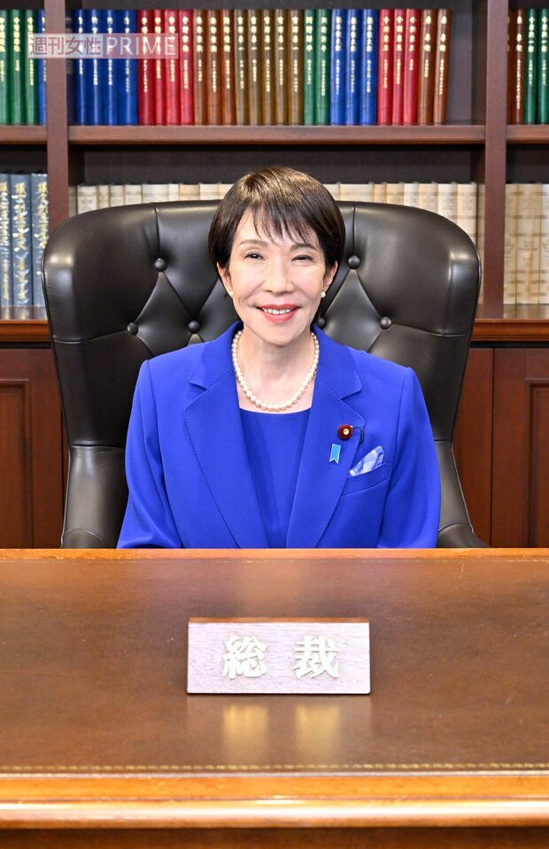 自由民主党結党以来初の女性総裁に選出された高市早苗氏(2025年10月4日撮影、写真/本誌写真班)