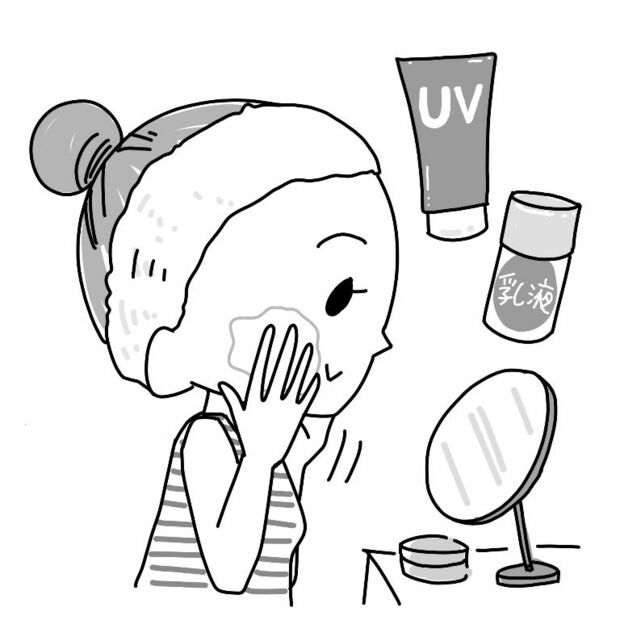 化粧水はNG、乳液のみで美肌菌を保つスキンケア方法