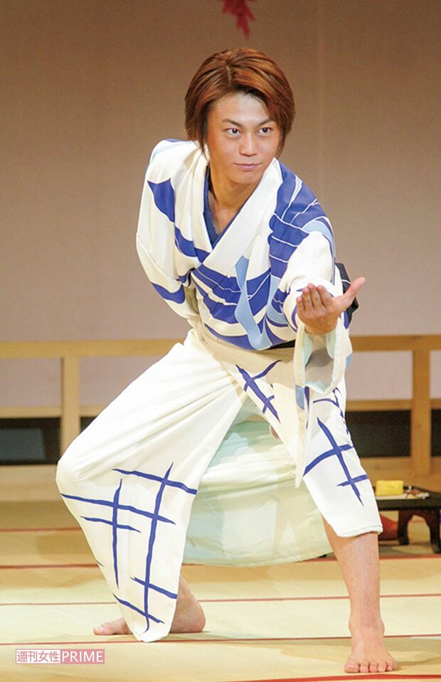 2003年 新宿コマ劇場で初めての座長公演。啖呵を切る『一心太助』にキュン!（10月2日）　撮影／週刊女性写真班