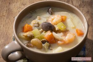 豆乳クラムチャウダー（撮影／廣瀬靖士）