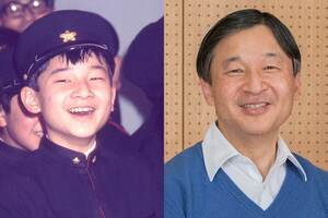 （左）学習院初等科6年生の社会科見学で（右）昨年お誕生日に際して