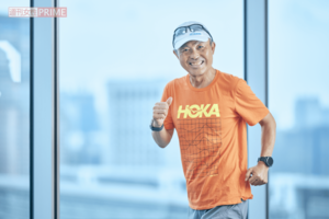 プロランニングコーチ・⾦哲彦（59）撮影／廣瀬靖士、山田智絵