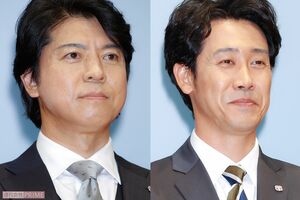 （左から）上川隆也、大泉洋　撮影／佐藤靖彦
