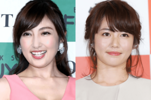 熊田曜子(左)と磯山さやか(右)