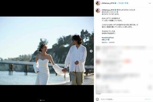 11月7日、14歳下の一般男性との再婚を報告した新山千春（本人のインスタグラムより）