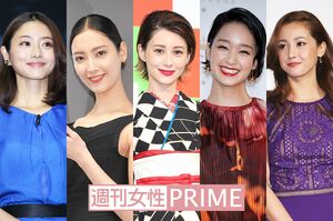 (左から)石原さとみ、菜々緒、ダレノガレ明美、剛力彩芽、沢尻エリカ
