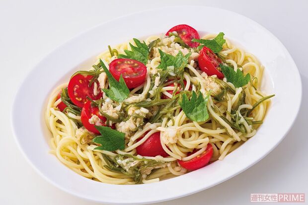 メカブ冷製パスタ