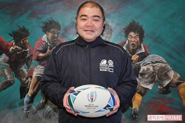  開催を待つ釜石市民らの協力を得て撮影