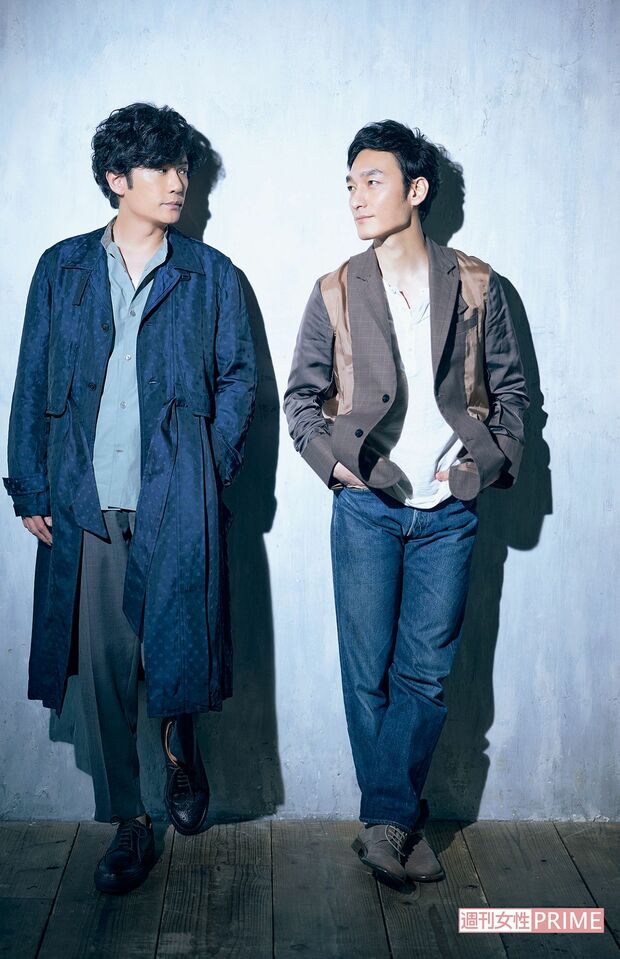 稲垣吾郎 、草なぎ剛    撮影／廣瀬靖士