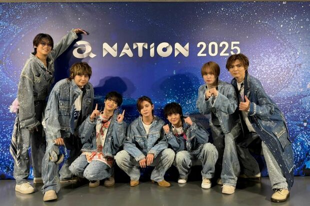 7人体制を初披露した『Hey! Say! JUMP』(グループ公式Xより)