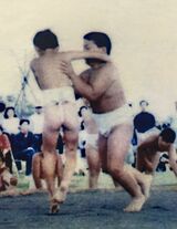 小3でわんぱく相撲に出場したときの姿（稀勢の里資料室蔵）