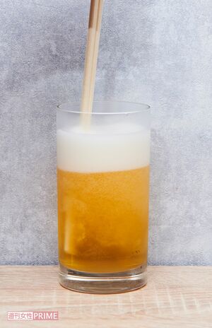 割り箸で混ぜる◎　撮影／山田智絵