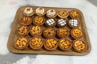 精巧に製作された『アンドリューのエッグタルト』のサンプル