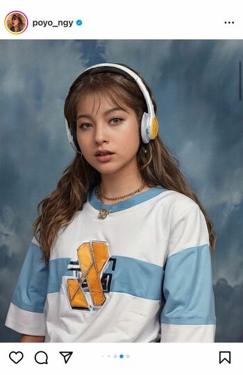 ゆきぽよも『AIイヤーブック』の流行りに乗って“卒アル風”の画像を披露（公式インスタグラムより）