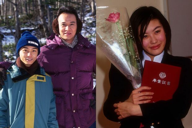 初代メンバーだった右からともさかりえ、古尾谷雅人さん、堂本剛