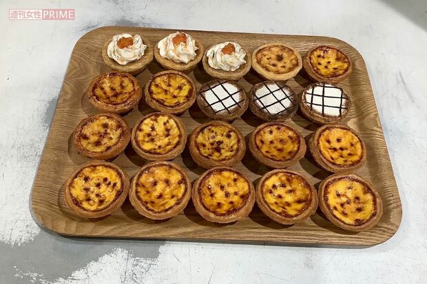 精巧に製作された『アンドリューのエッグタルト』のサンプル