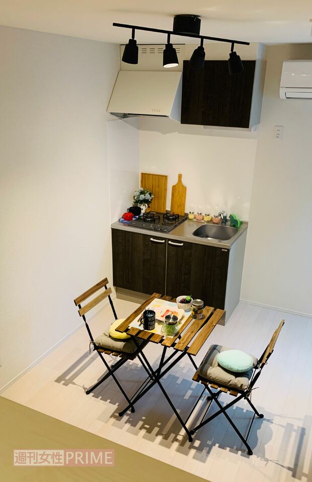 物件のひとつ、埼玉のアパート。インテリアコーディネーターの資格を活かし、PR用の写真を撮影