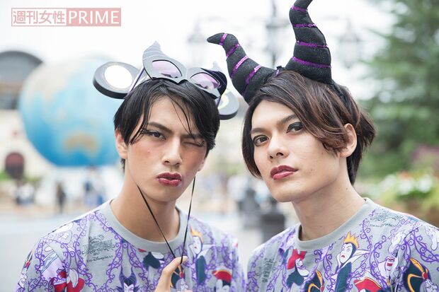 アイライン×グロスで美魔“男”に変身!!　撮影／廣瀬靖士(c)Disney