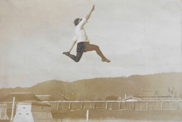 女学校のとき、走り高跳びで県大会出場