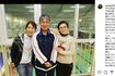 妹の石田ひかりと水泳に興じた石田ゆり子(公式インスタグラムより)