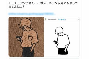 『チュチュアンナ』公式SNSには、盗用疑惑がかけられたアイテムと元ネタとされるデザインが