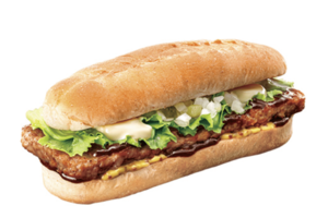 ロッテリアのリブサンド（ロッテリア公式サイトより）