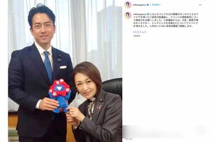 大臣同士のツーショット（三原じゅん子インスタグラムより）
