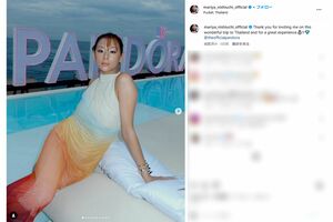 タイを訪れた際の独特メイクが話題となった西内まりや（本人インスタグラムより）